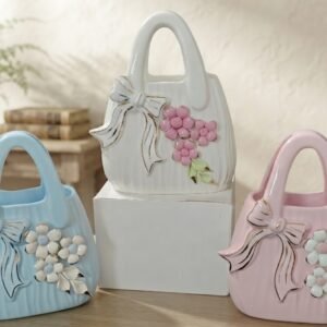 YS2500 ( Elegant Floral Ceramic Handbag Vase )PCS/CTN.24