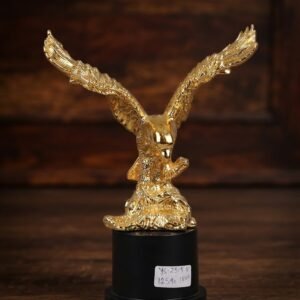 YS2515  ( Majestic Golden Eagle Decorative Showpiece with Black Base )