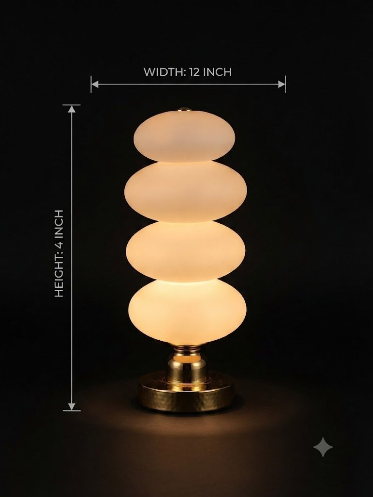 Ys-2043 ( Modern Stacked Oval Glow Table Lamp ) - Image 2