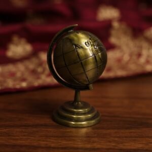 Ys-2166 ( Elegant Antique Finish Mini Globe Showpiece )