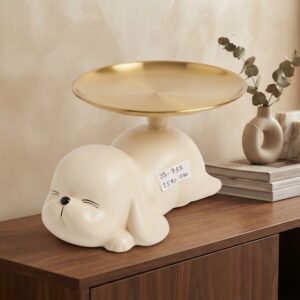 Ys.755  ( Adorable White Seal Side Table )