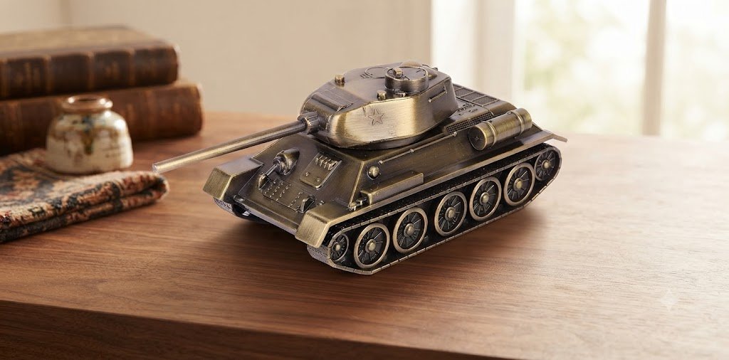 Ys2168 ( Vintage Military Tank Metal Showpiece )