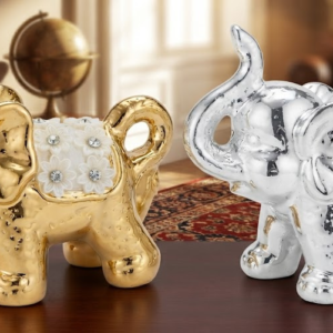 AR4271 ( Luxury Elephant Couple Decorative Figurines )  PCS/CTN- 60