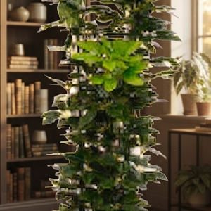 YS 2682 Artificial Green Bushy Plant with Decorative Black Pot