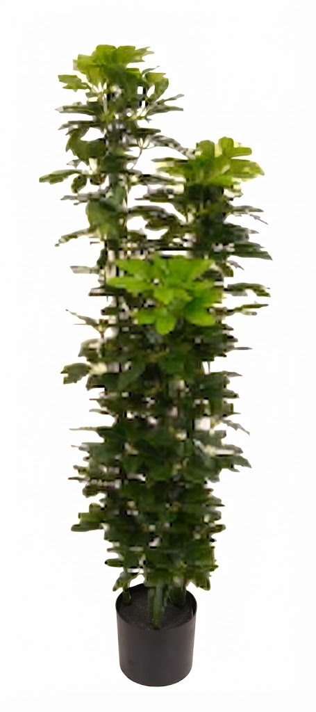 YS 2682 Artificial Green Bushy Plant with Decorative Black Pot - Image 2