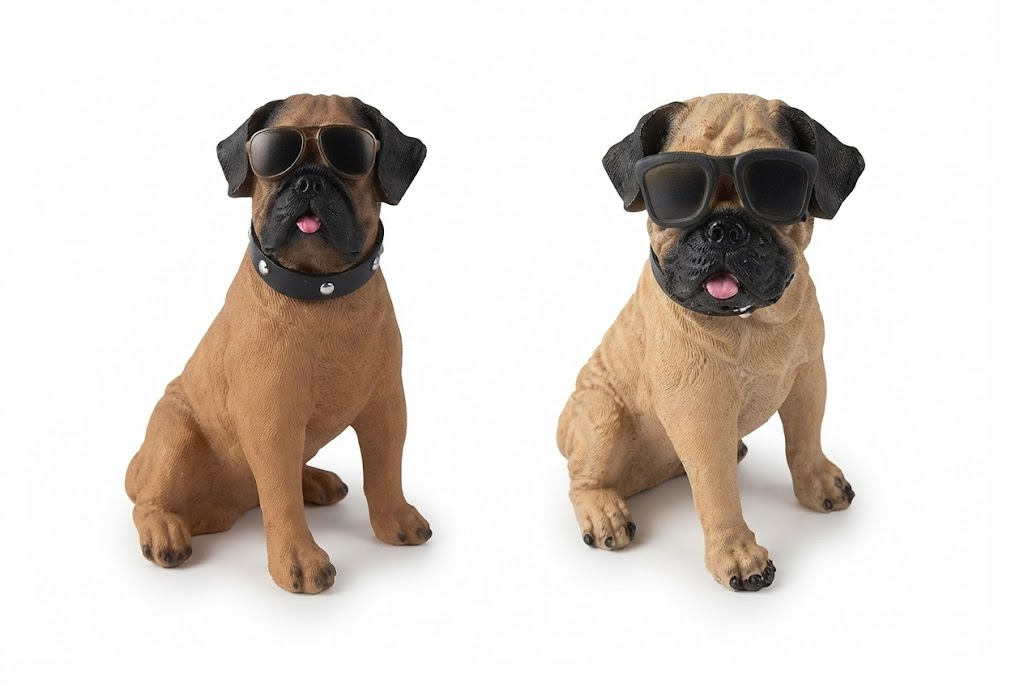 AR 4498 Cool Pug Dog Figurine with Sunglasses โ Stylish Decorative Showpiece - Image 2