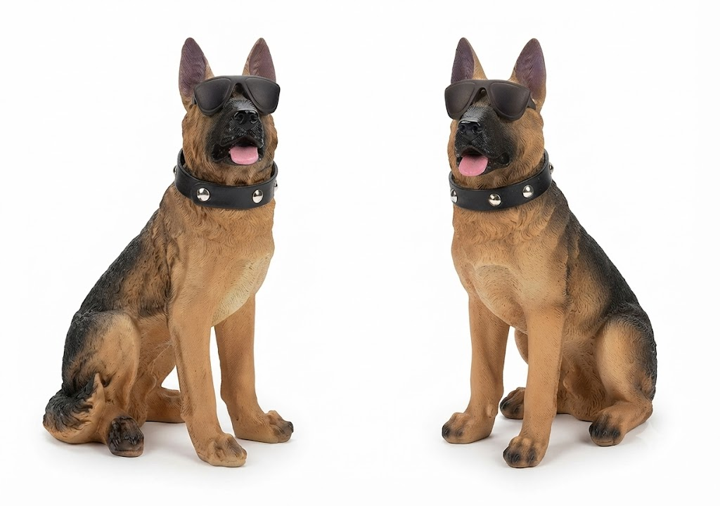 AR 4506 Stylish German Shepherd Dog with Sunglasses - Image 2