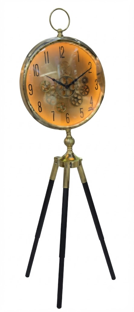 BB 1742 Vintage Golden Round Wall Clock โ Classic Decorative Timepiece - Image 2