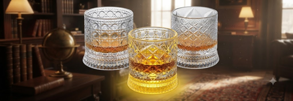 AR4512 ( Diamond Cut Transparent & Golden Tumbler Glasses ) PcsCtn.60