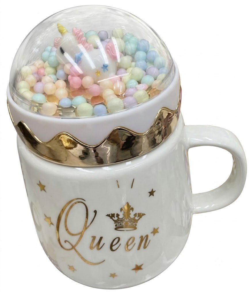 4344 Magical Unicorn Dome Lid Ceramic Mug