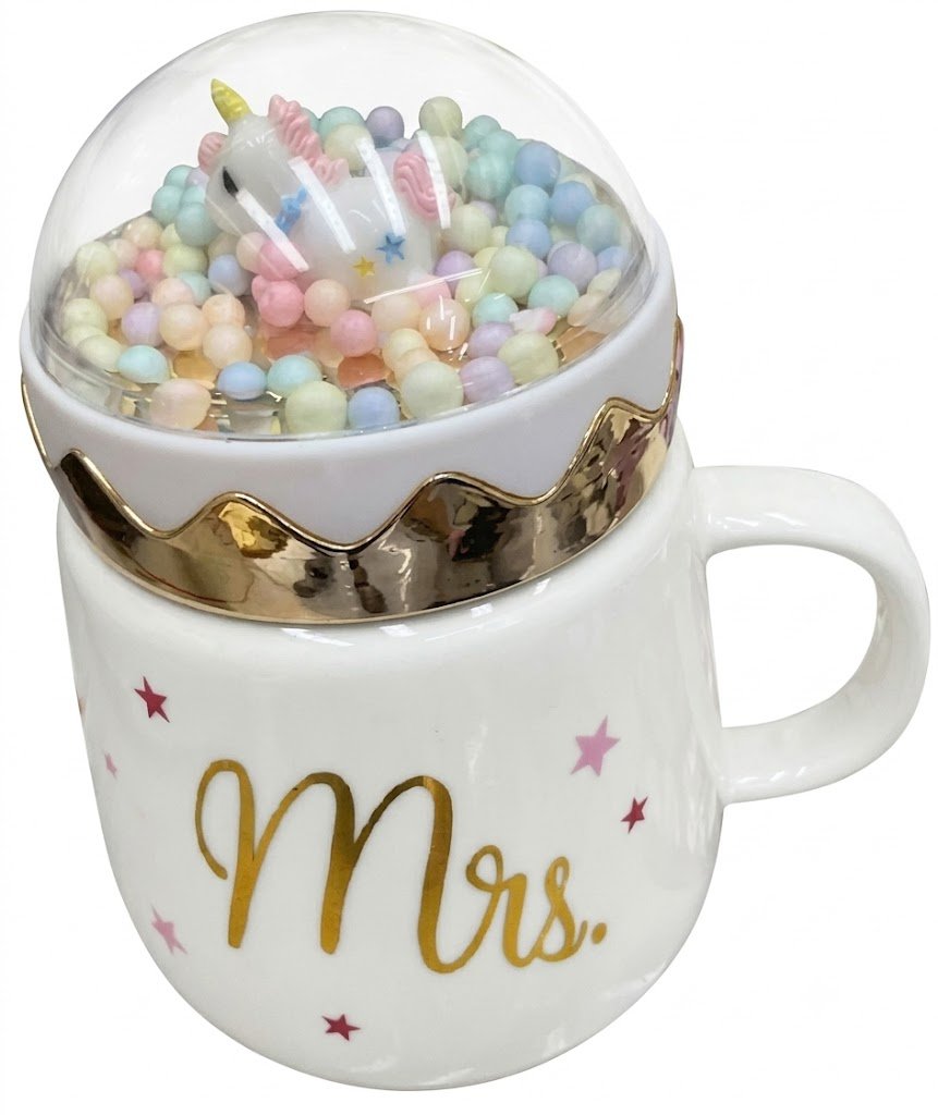 4345 Mrs. Magical Unicorn Dome Lid Ceramic Mug