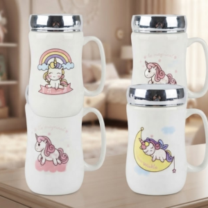 2384 ( Magical Cartoon Unicorn Printed Tea & Coffee Cups ) PcsCtn.60