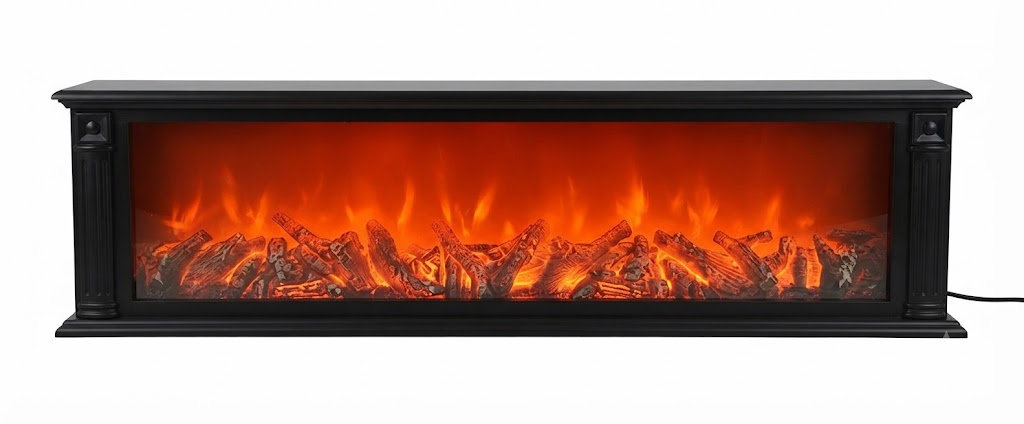 YS 3418 Classic-Modern Electric Fireplace Console - Image 2