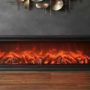 YS 3418 Classic-Modern Electric Fireplace Console