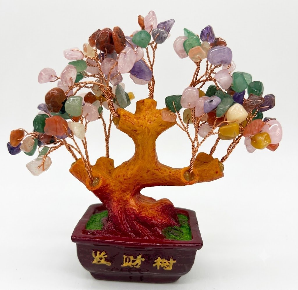 AR 4066 Multi-Color Crystal Gemstone Bonsai Tree - Image 2