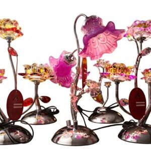AR 4270 Decorative Floral Crystal LED Table Lamp (Assorted Styles)