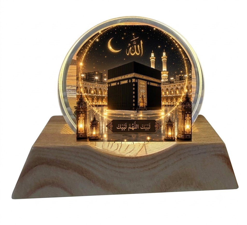 AR 4567 Kaaba Illuminated Ring Table Lamp - Image 2