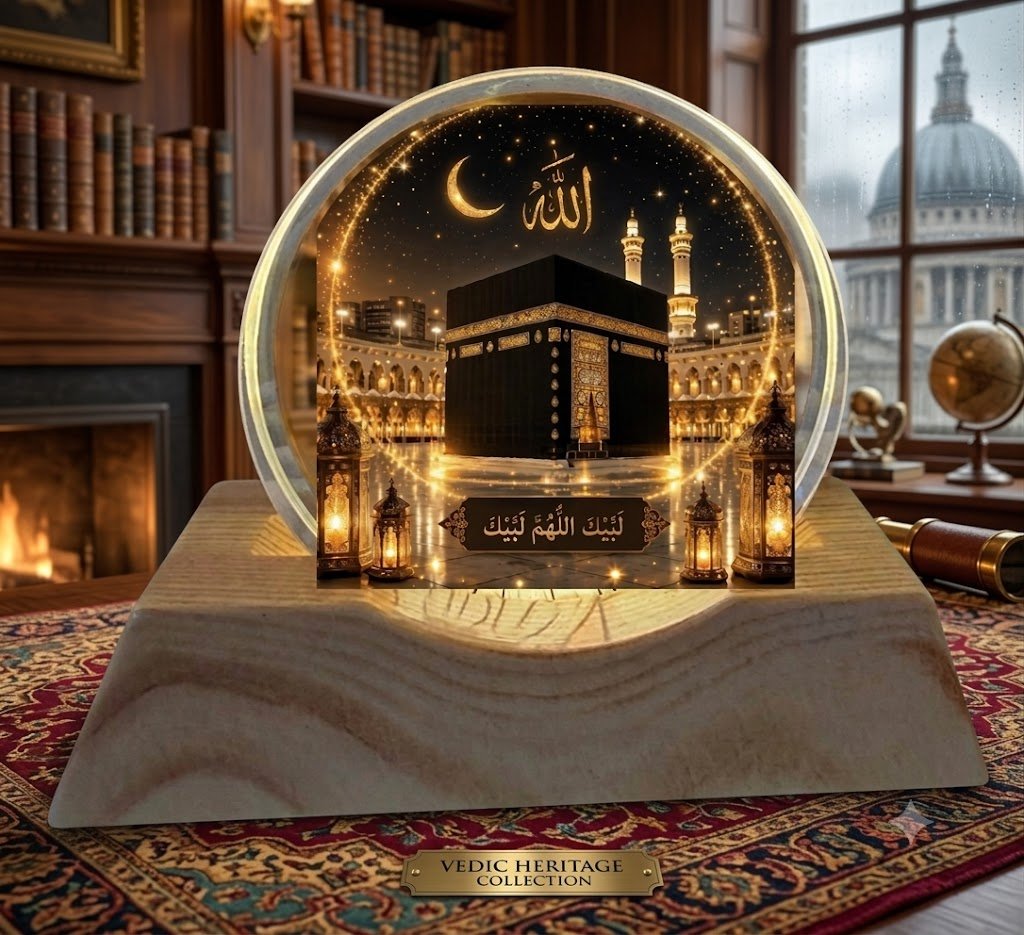 AR 4567 Kaaba Illuminated Ring Table Lamp
