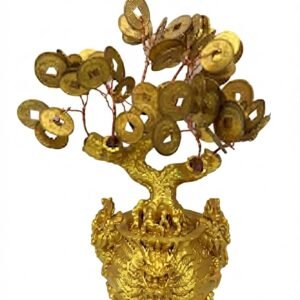 YS 2925 Golden Prosperity Tree Decorative Showpiece