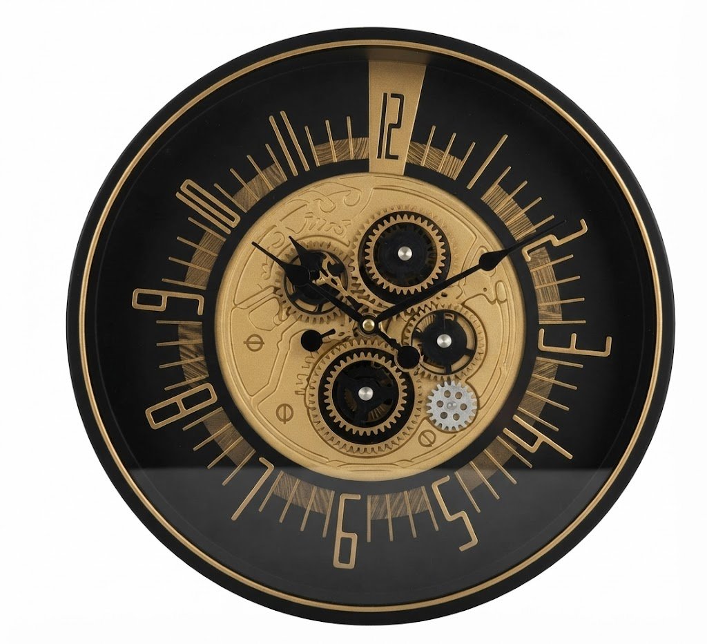 YS 2932 Vintage Steampunk Skeleton Wall Clock - Image 2