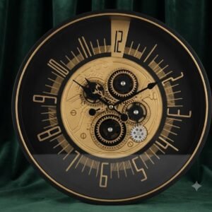 YS 2932 Vintage Steampunk Skeleton Wall Clock