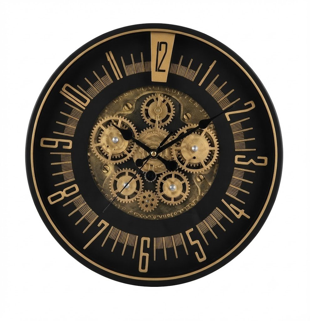 YS 2933 Luxury Steampunk Skeleton Gear Wall Clock - Image 2