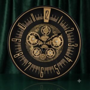 YS 2933 Luxury Steampunk Skeleton Gear Wall Clock