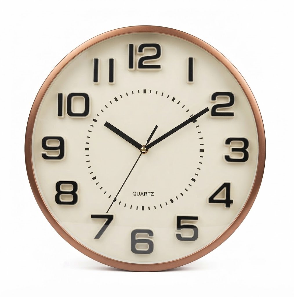 YS 2935 Classic Wooden Frame Quartz Wall Clock - Image 2