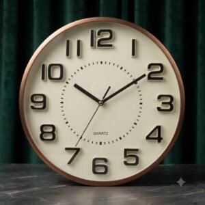YS 2935 Classic Wooden Frame Quartz Wall Clock