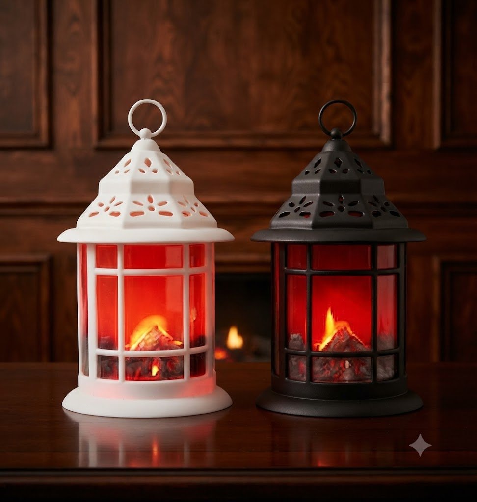 YS 2679 Decorative Flickering Flame LED Lantern Set with Star Cutouts - Image 2