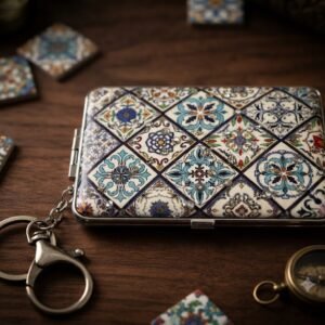 AR 3981 (Premium Mosaic Design Pocket Mirror Keychain)