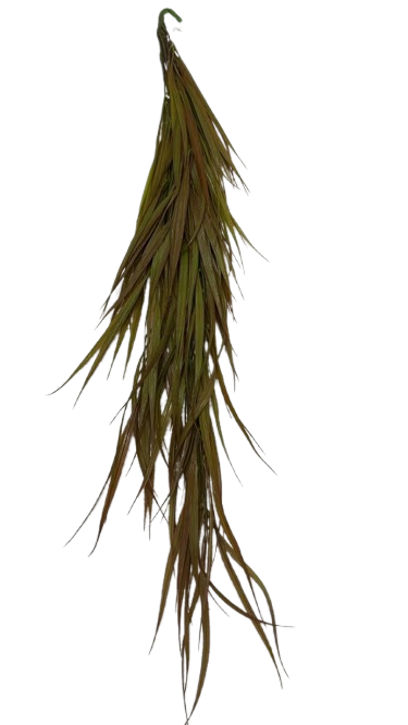4531 ( Artificial Hanging Green Grass Branch with Long Narrow Leaves )