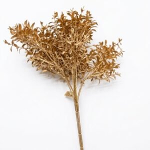 4940 ( Golden Metallic Artificial Foliage Bush )