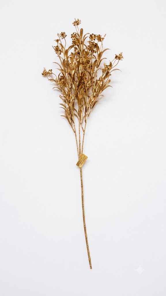 4947 ( Golden Metallic Artificial Floral Spray )