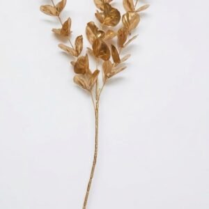 4957 ( Golden Metallic Artificial Eucalyptus Branch )
