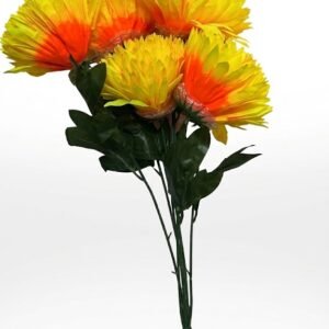 4970 ( Yellow and Orange Artificial Chrysanthemum Flower Bouquet )