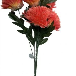 4970 ( Coral Red Artificial Chrysanthemum Flower Bouquet )