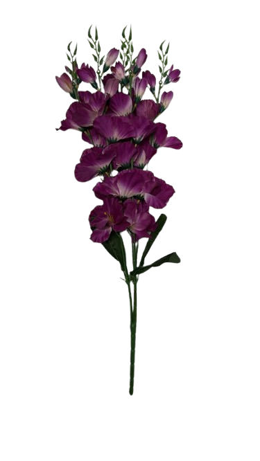 5136 ( Dark Purple Artificial Alstroemeria Flower Stem )