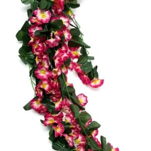 5755 ( Artificial Pink and Yellow Morning Glory Hanging Vine )