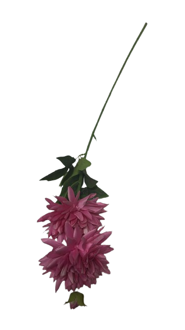 6001 ( Premium Pink Dahlia Artificial Flower Stem )