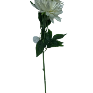 6001 ( Premium White Dahlia Artificial Flower Stem )