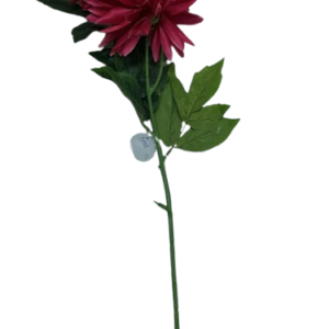 6001 ( Premium Burgundy Dahlia Artificial Flower Stem )