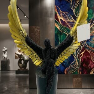 AR3756 ( Black and Gold Polyresin Statue ) PcsCtn/-16