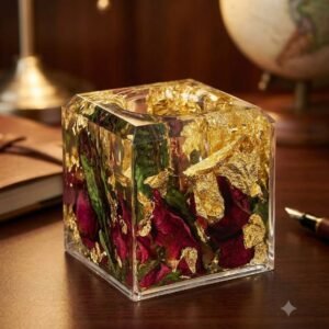 AR4185 ( Premium Golden Foil Floral Potpourri Holder ) PcsCtn/-72