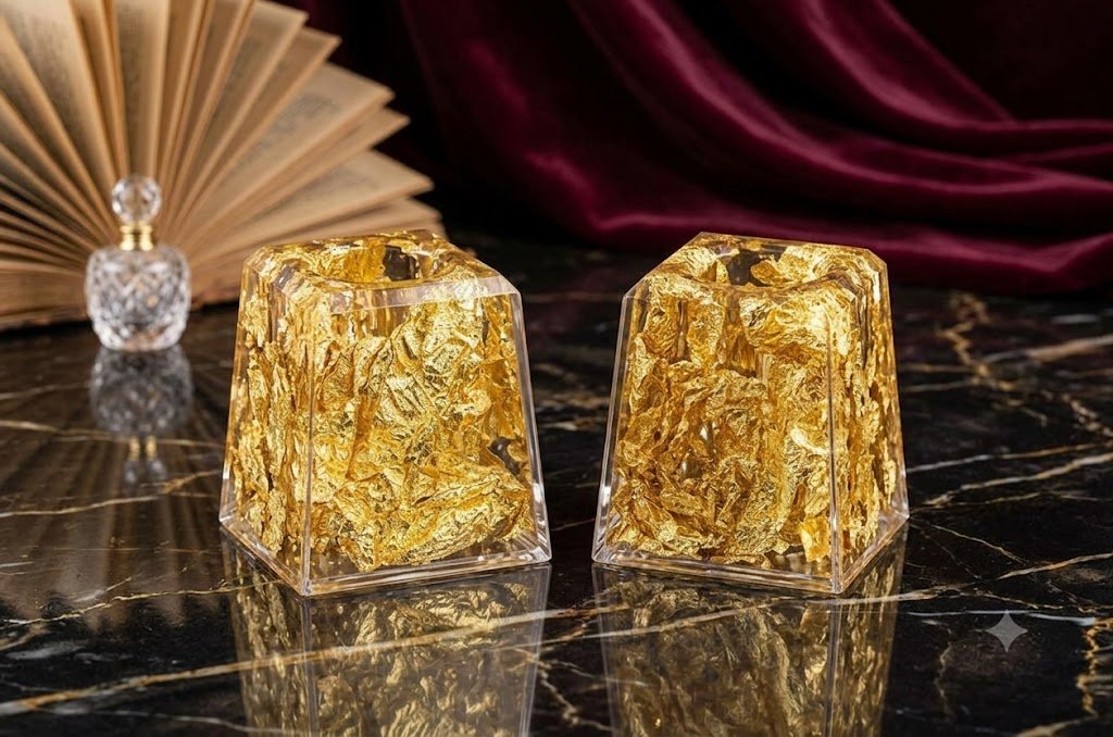 AR4188 ( Premium Golden Foil Decorative Tealight Holders ) PcsCtn/-48