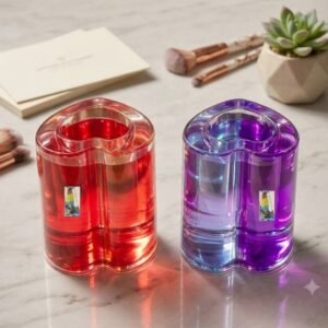 AR4192 ( Premium Multicolor Transparent Plastic Tealight Holders ) PcsCtn/- 72