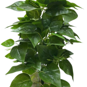 Big Tancy Patta Artificial Green Plant in White Decorative Pot