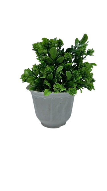 Kohinoor bonsai ( Premium Artificial Green Bonsai Plant in Decorative Grey Pot )